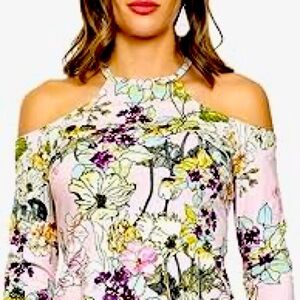 Guess Floral Off the Shoulder Top Size M NWOT